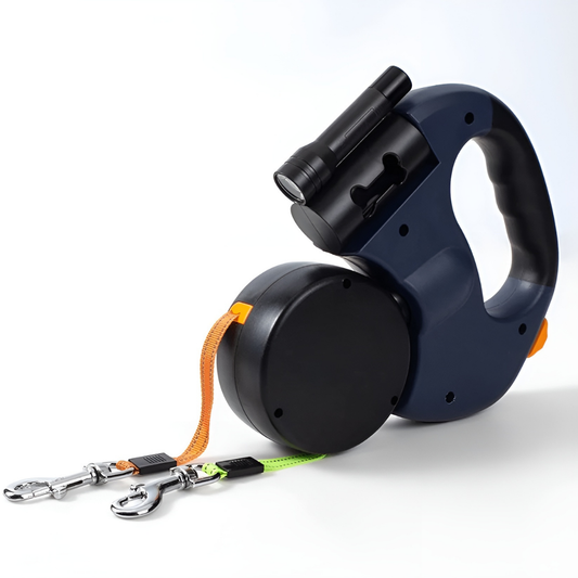 Guinzaglio Doppio 2-in-1 per Cani con Luce LED Bobby’s