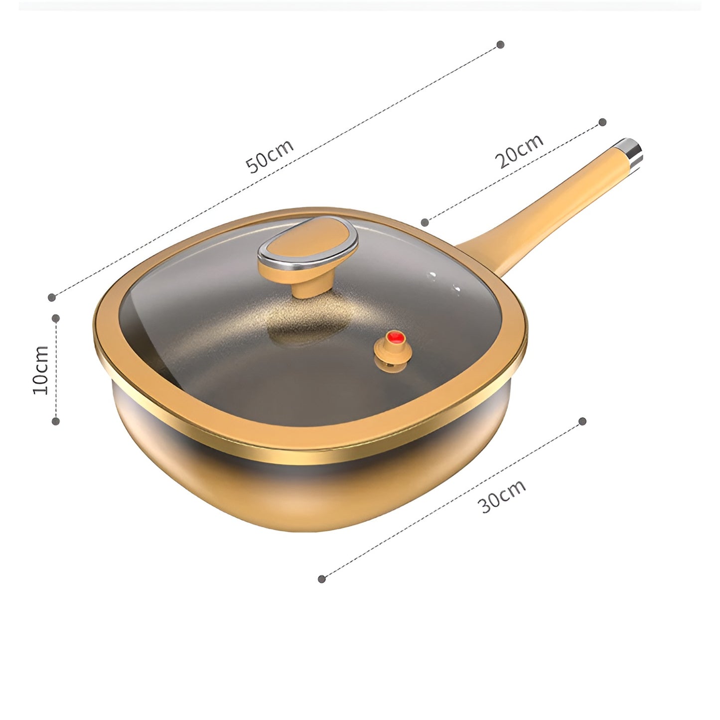 Padella Antiaderente in Titanio 30cm con Coperchio – Bobby’s