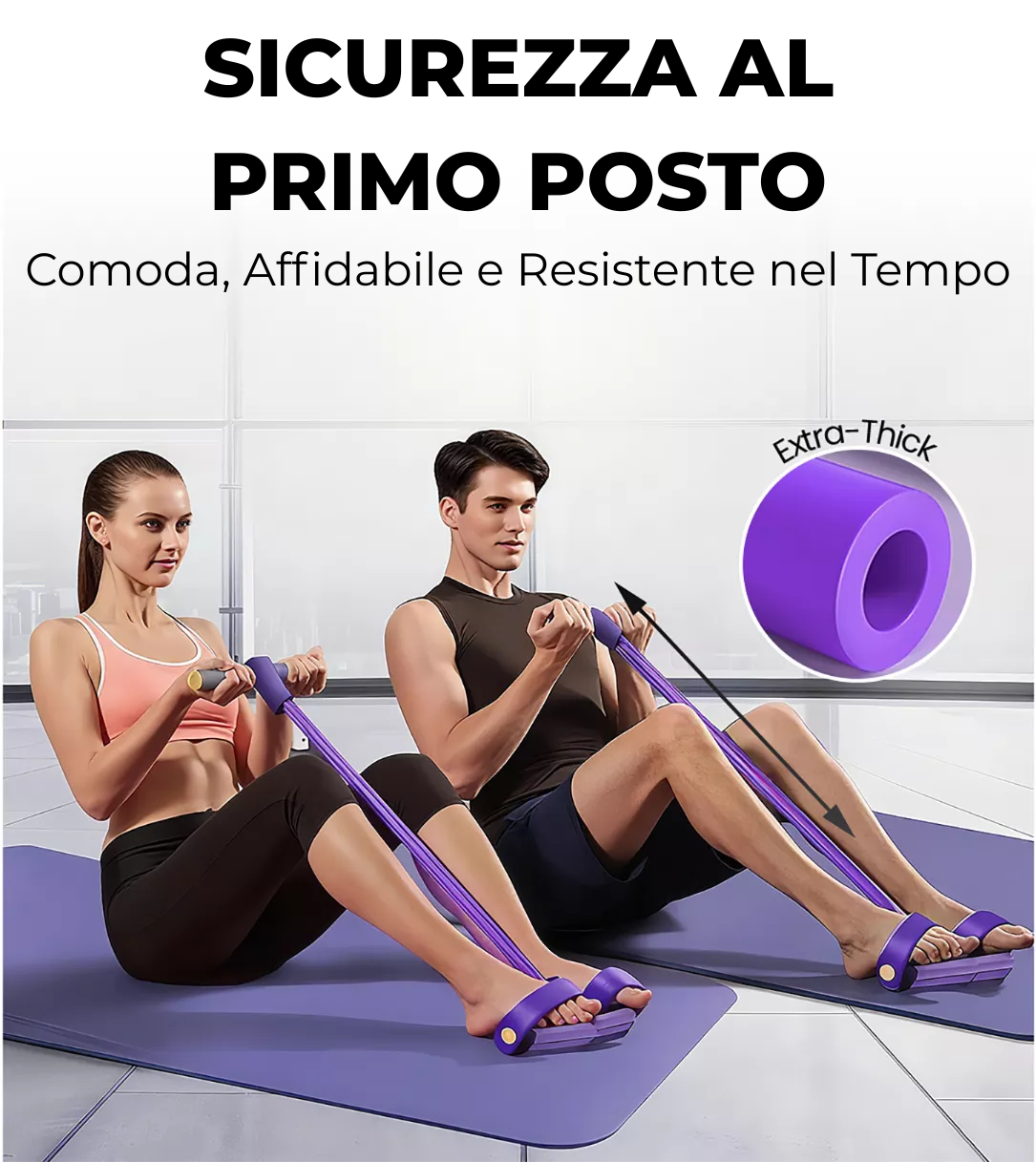 Fascia di Resistenza Multifunzionale con Manici - Bobby's