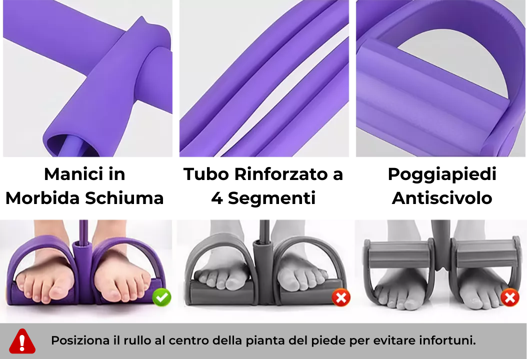Fascia di Resistenza Multifunzionale con Manici - Bobby's